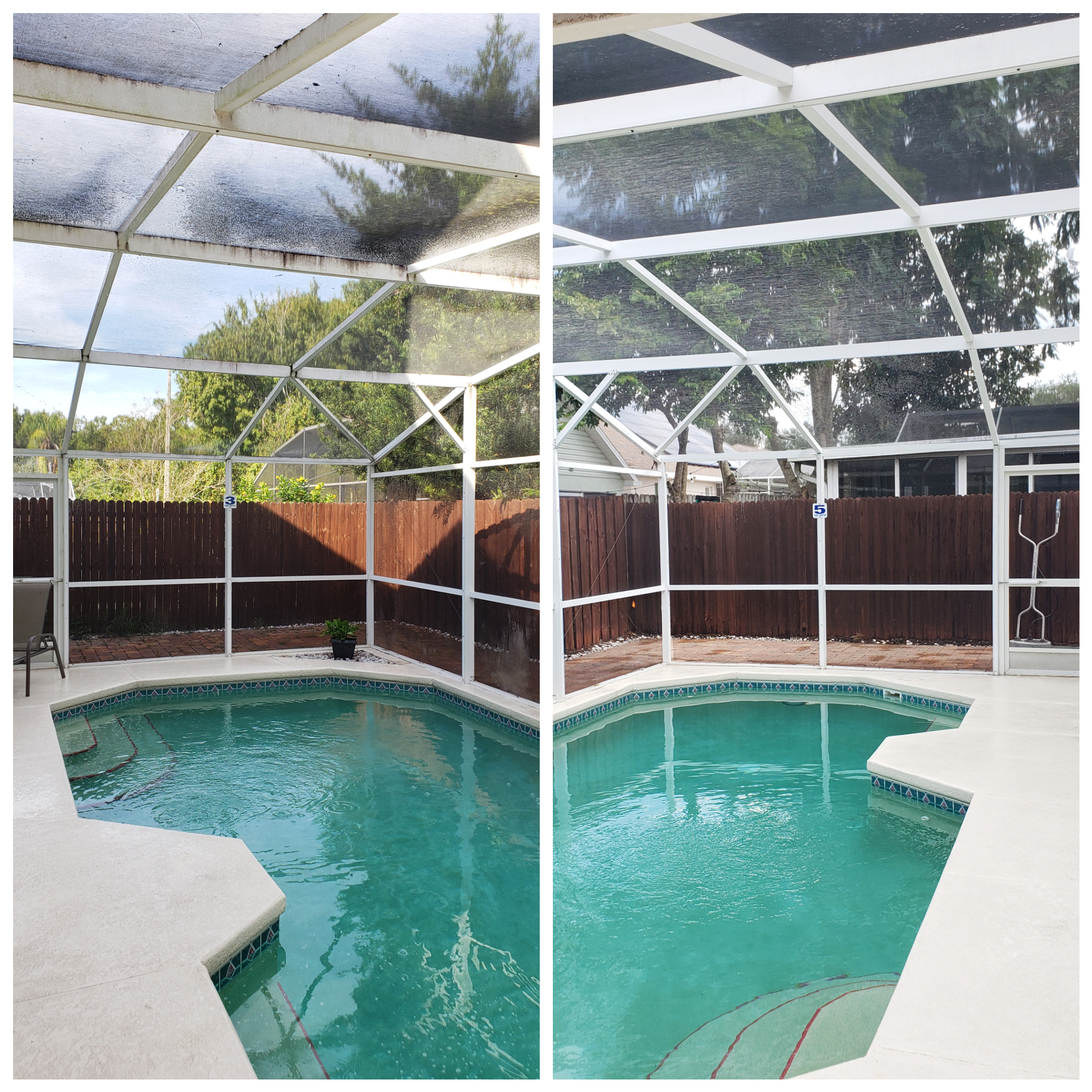 Screen Enclosure Cleaning - Professional pressure washing service by Supreme Cleaning